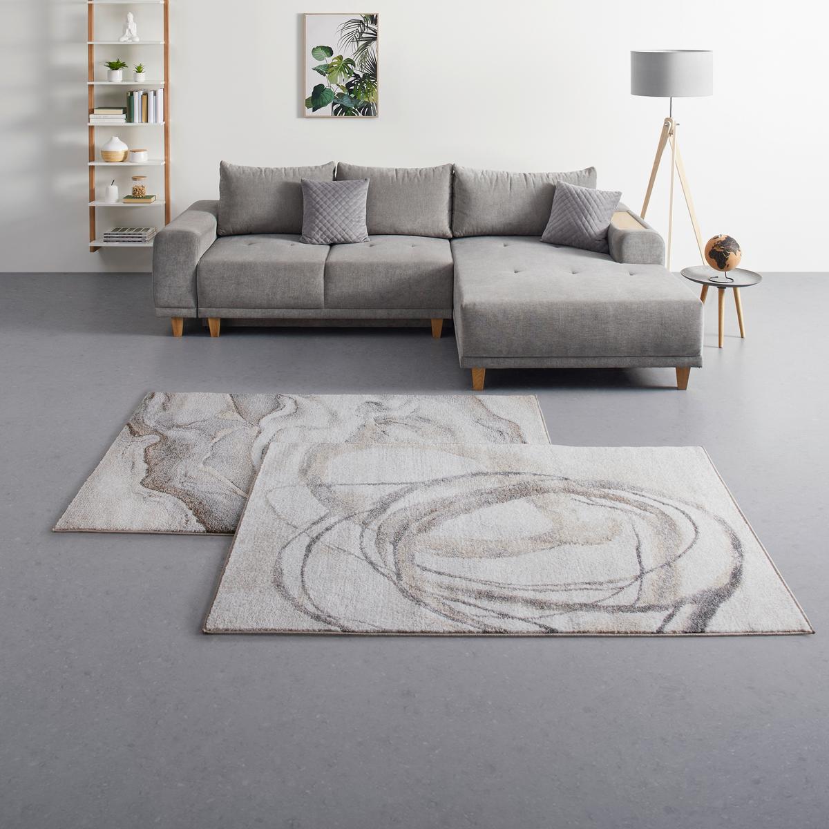Webteppich Perle in Beige ca. 120x170cm - Beige, MODERN, Textil (120/170cm) - Mömax