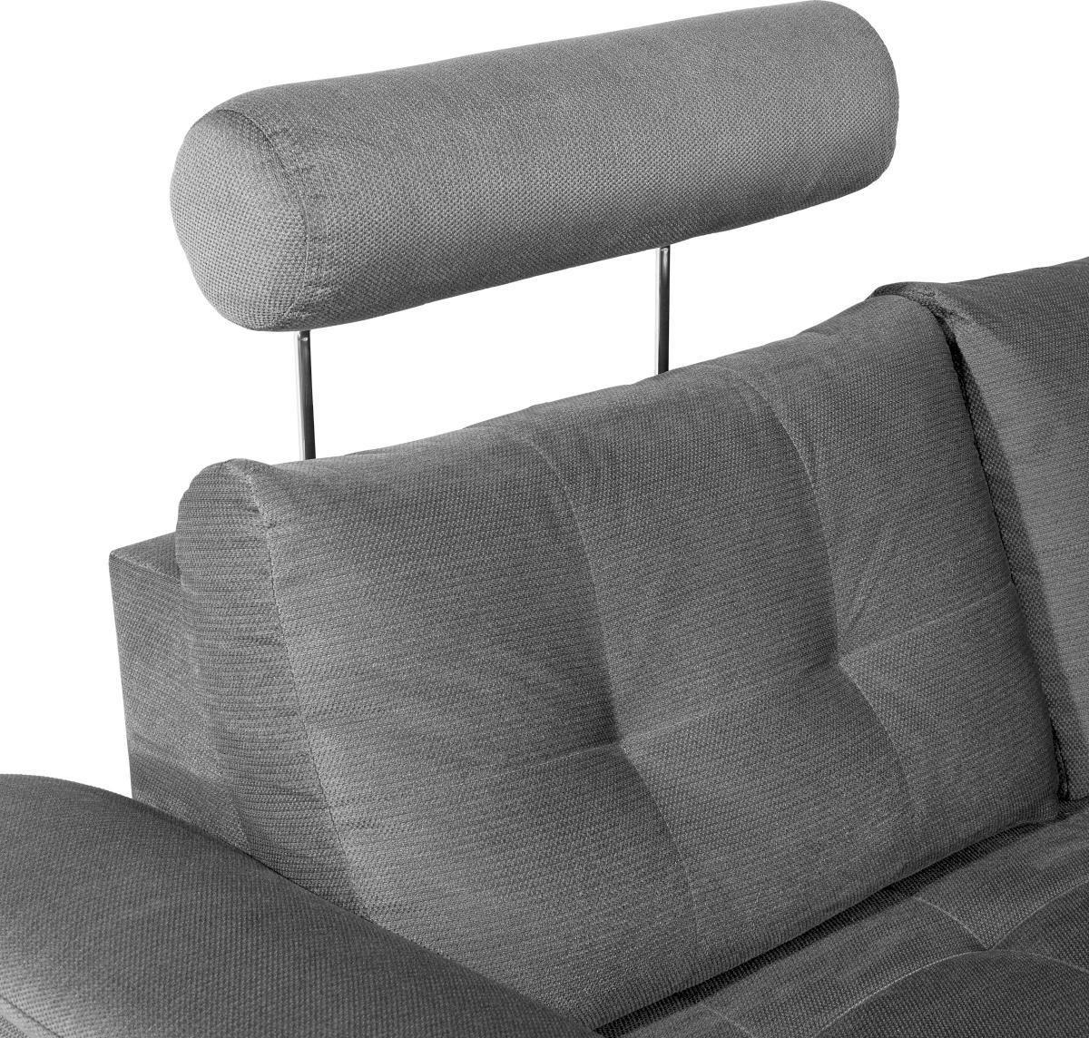 Canapea modulară Falco - gri deschis, Konventionell, textil (251/183cm) - Ondega