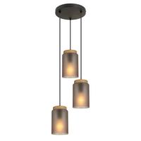 LAMPA WISZĄCA MAJA - czarny/szary, Trend, metal/szkło (29/120cm) - Novel