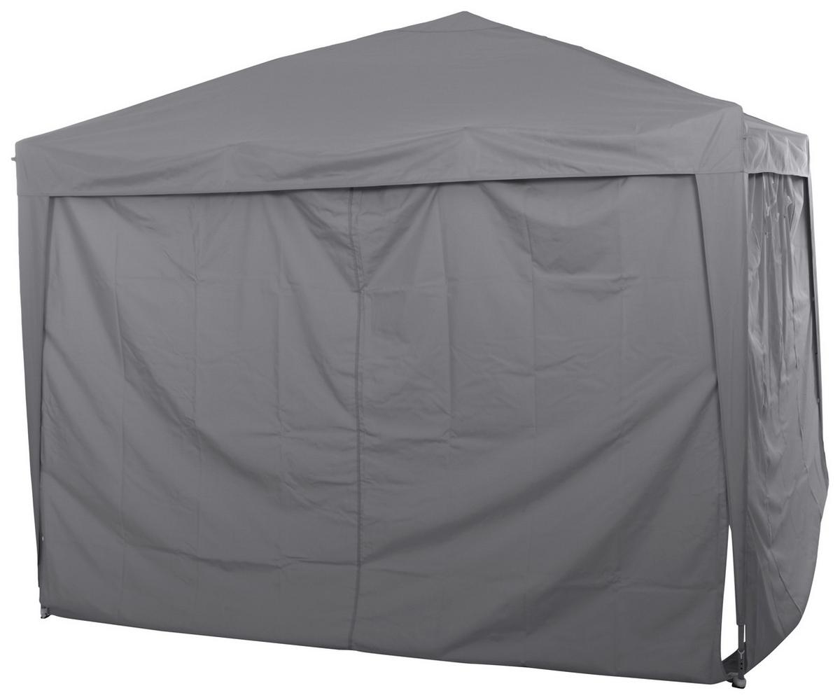 Pavillon Starter BHT 3x2,6x3 m mit Tragetasche - Grau, KONVENTIONELL, Textil (300/260/300cm) - Siena Garden