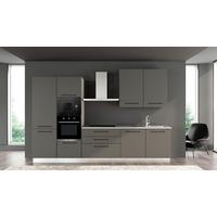 Kuhinjski Blok Line, Z Aparati, 330 Cm - siva/črna, Moderno, kovina/leseni material (330/60/216/240cm) - Mömax