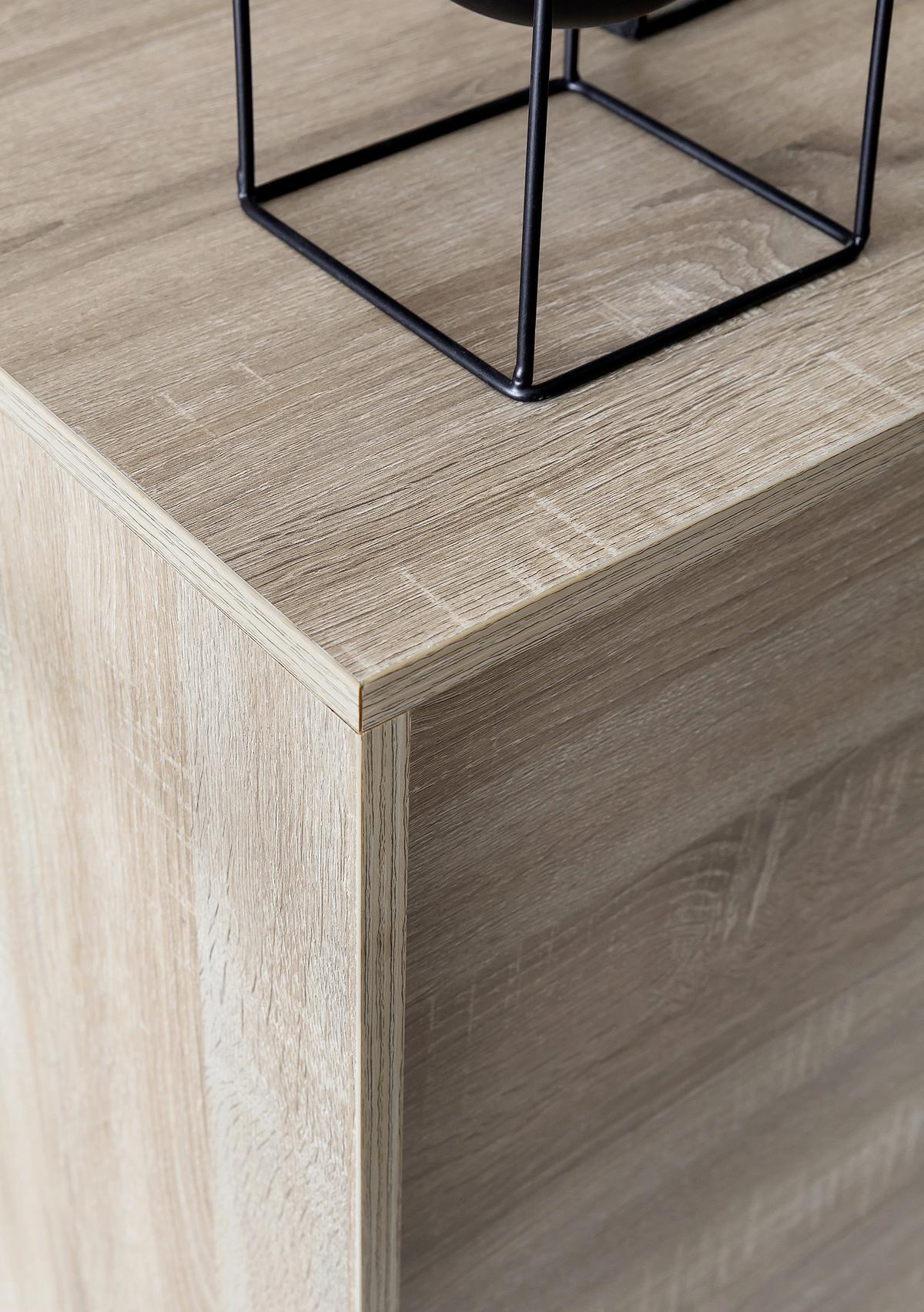 Schuhschrank "WL5.713", braun - Silberfarben/Sonoma Eiche, KONVENTIONELL, Holzwerkstoff/Kunststoff (100/108/37,5cm) - MID.YOU