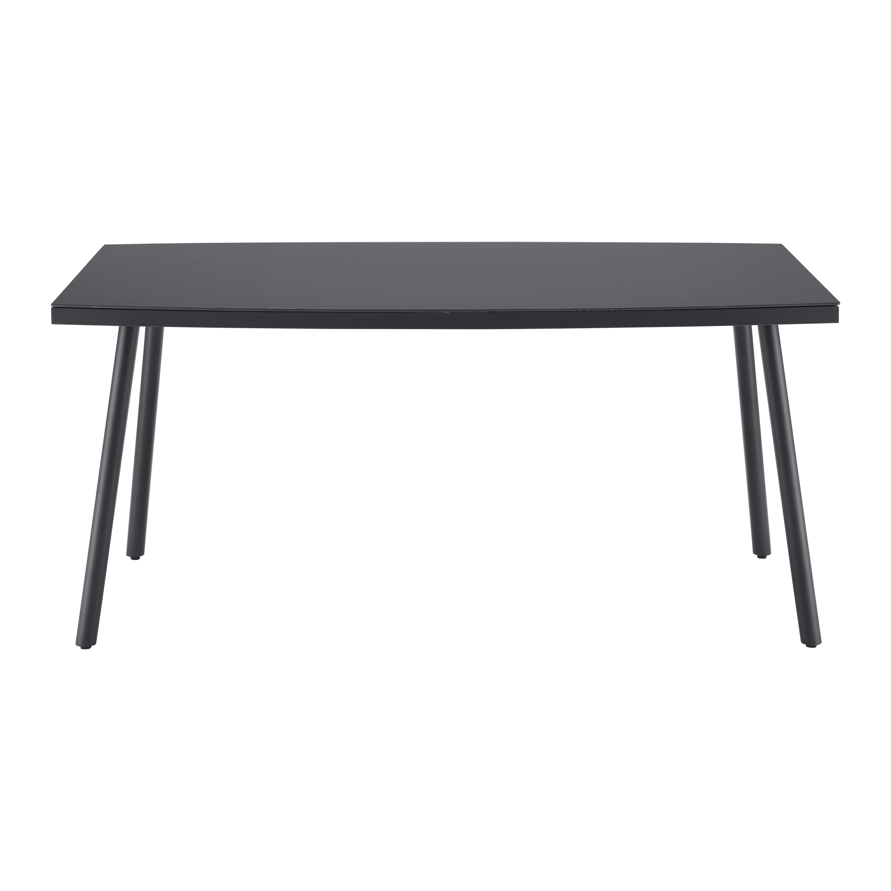 LOUNGESET CAMILLA - grå, Modern, metall/glas (252/65/68cm) - Bessagi Garden
