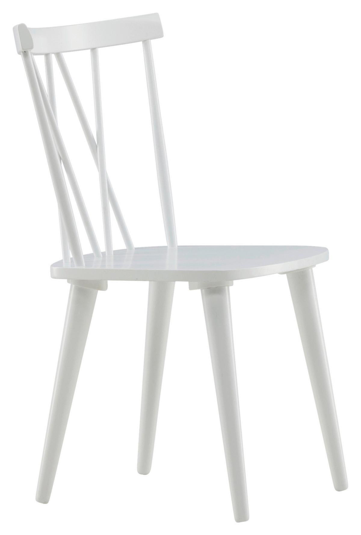 STUHL-SET MARIETTE - Weiß, Design, Holz (53.5/86/50cm) - Livetastic