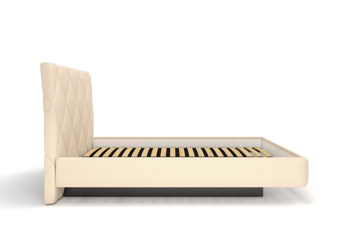 Kárpitozott Ágykeret Pedro - homokszínű, Modern, műanyag/faalapú anyag (180/200cm)