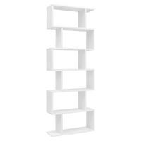 Regal Standregal - bela, Natur, leseni material (70/190,5/23,5cm) - MID.YOU