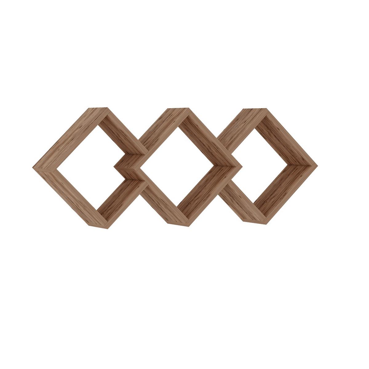 WANDREGAL GALAXY WANDREGAL - Kieferfarben, Design, Holzwerkstoff (102/42/20cm) - Livetastic