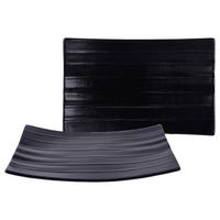 Set Podstavkov Street Banana Leaf, 2-Delni - črna, Basics, keramika (24/15cm) - Creatable