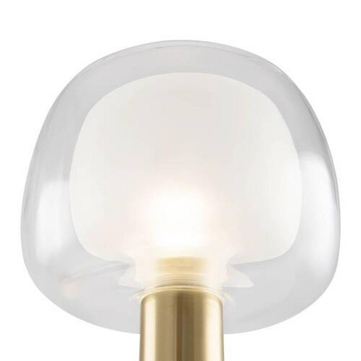 Wandleuchte Vision Goldfarben max. 60 Watt - Transparent/Goldfarben, Trend, Glas/Metall (21/18/22,7cm) - MAYTONI