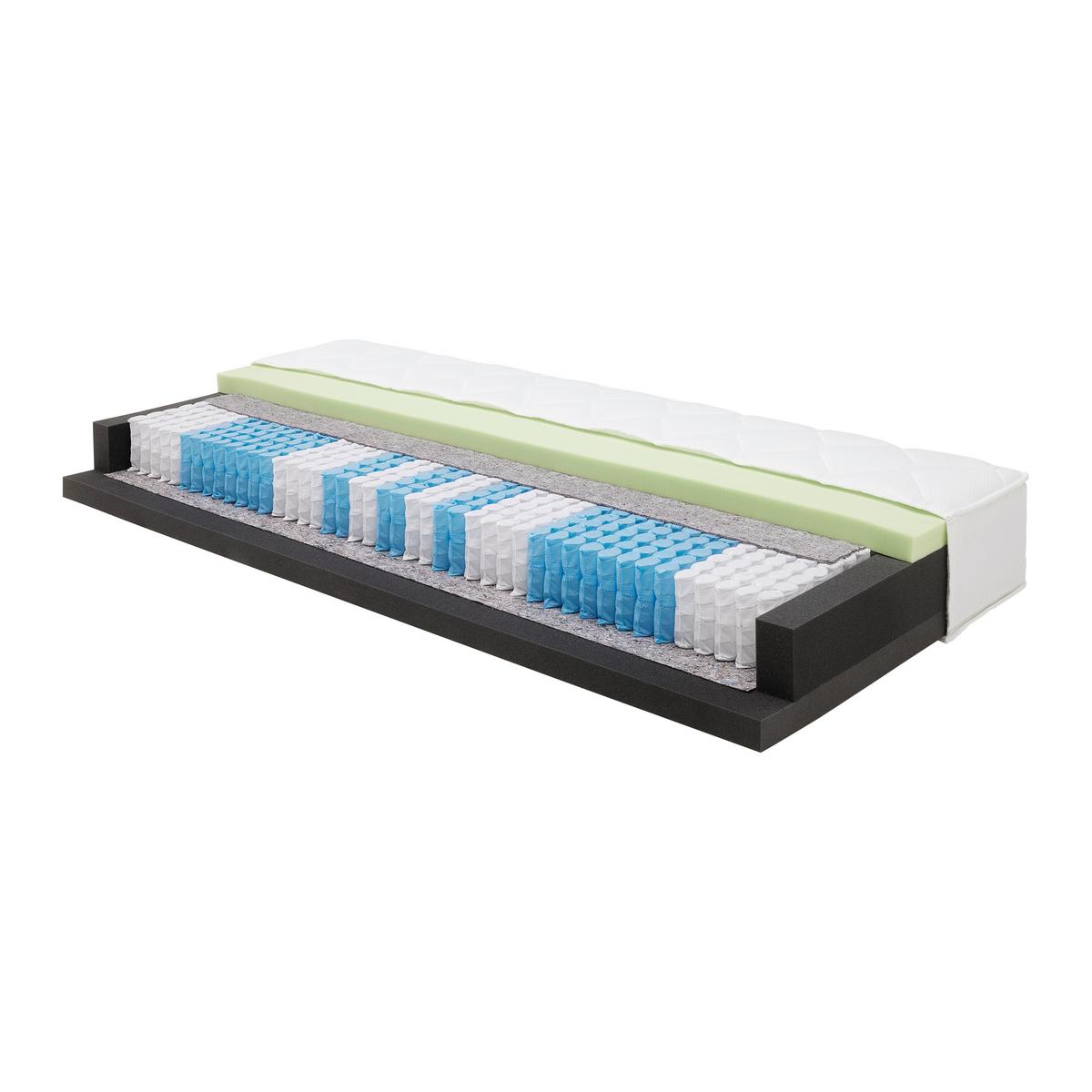 Ležišče Z Žepkastim Vzmetenjem Komfort 1000, 90x200 - bela, tekstil (90/200cm) - Premium Living
