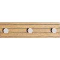 Wandgarderobe Polar 3 Eichefarben/Kaschmir - Kaschmir/Eichefarben, MODERN, Holzwerkstoff/Metall (35/9/4cm) - Mömax