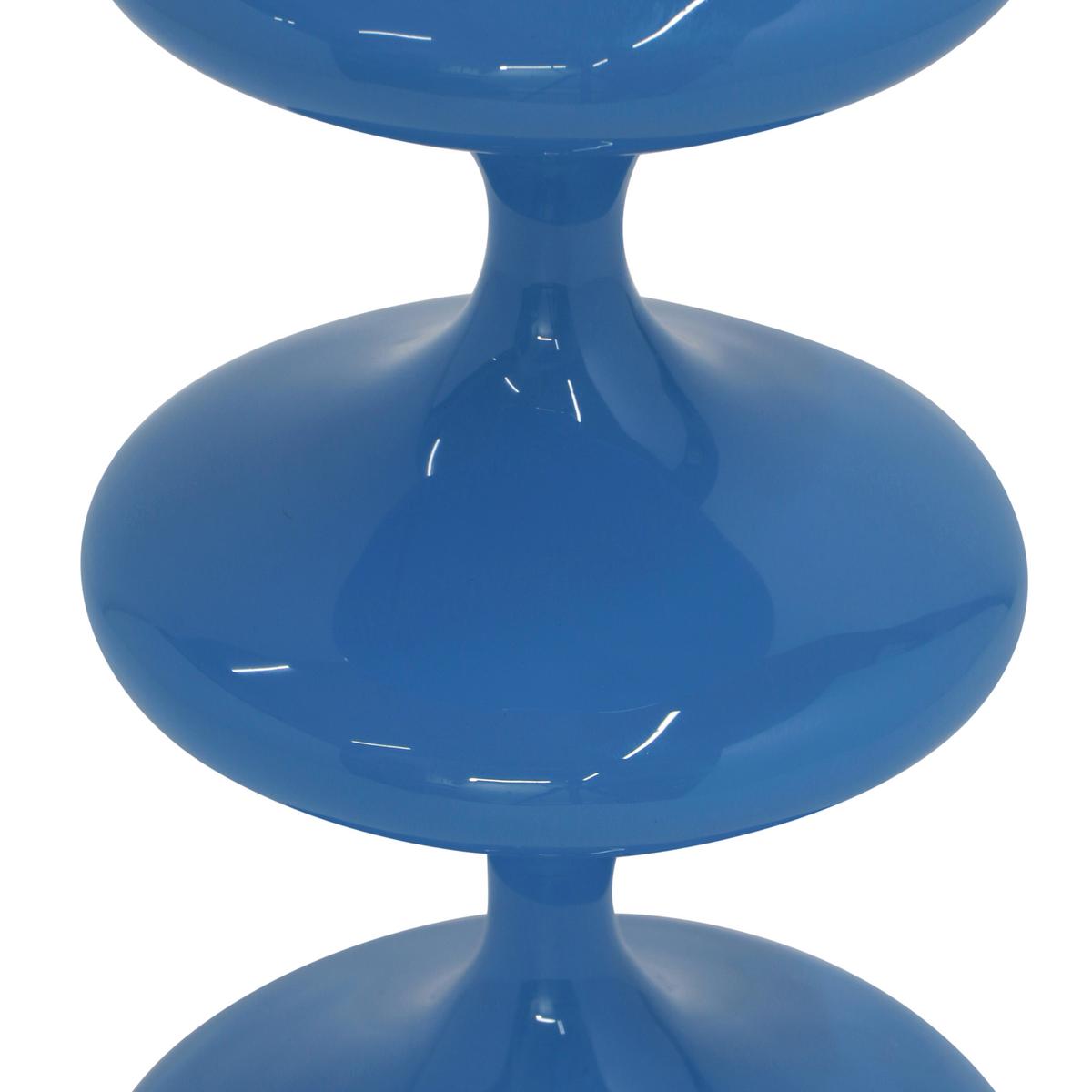 Stabkerzenhalter Laureen Blau - Blau, Basics, Metall (11/28/11cm)