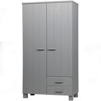 Garderobenschrank Dennis Grau - Grau, Design, Holz (111/202/55cm) - Livetastic