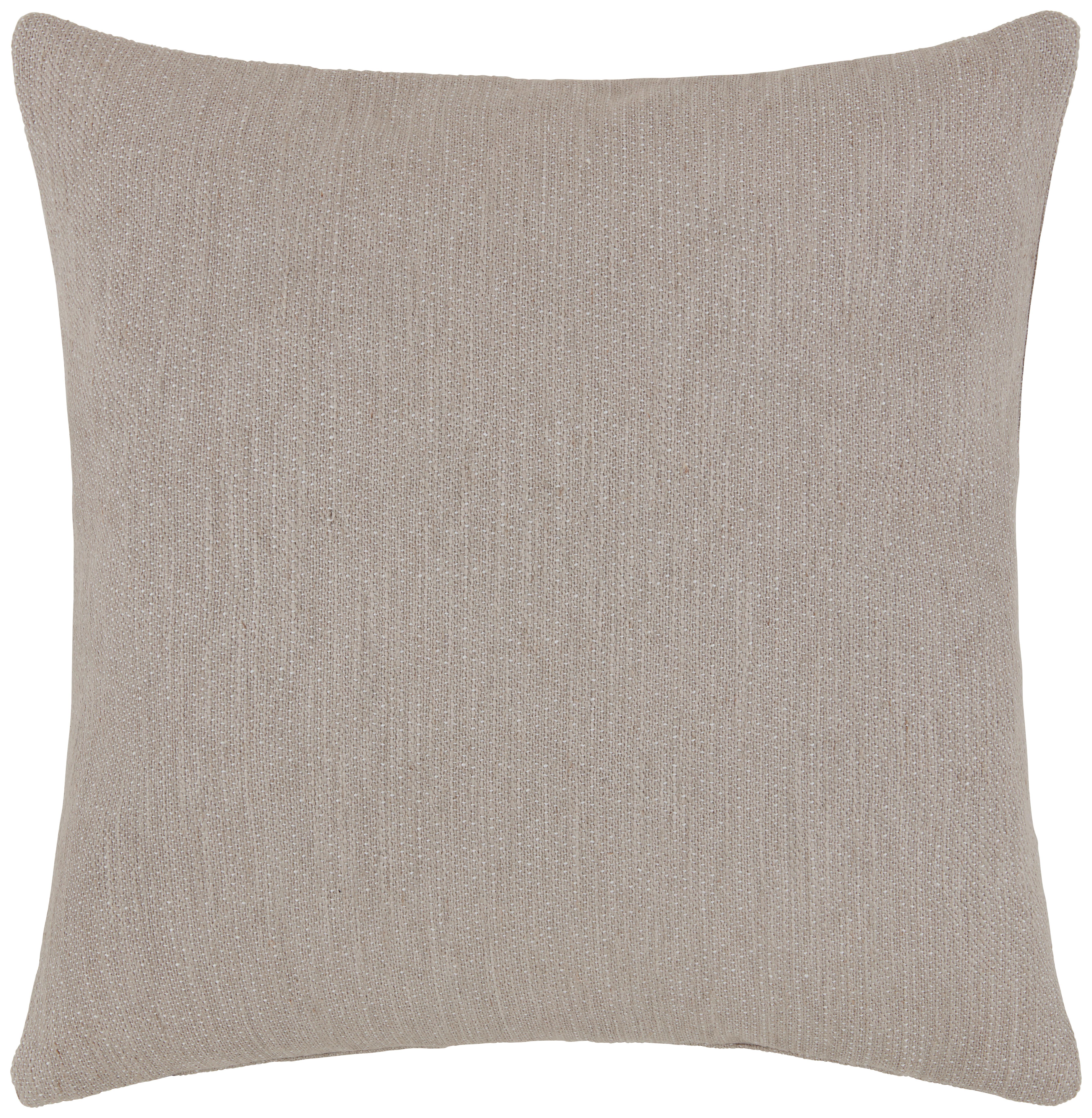 Prevleka Blazine Kerstin - rjavosiva, Basics, tekstil (50/50cm) - Premium Living