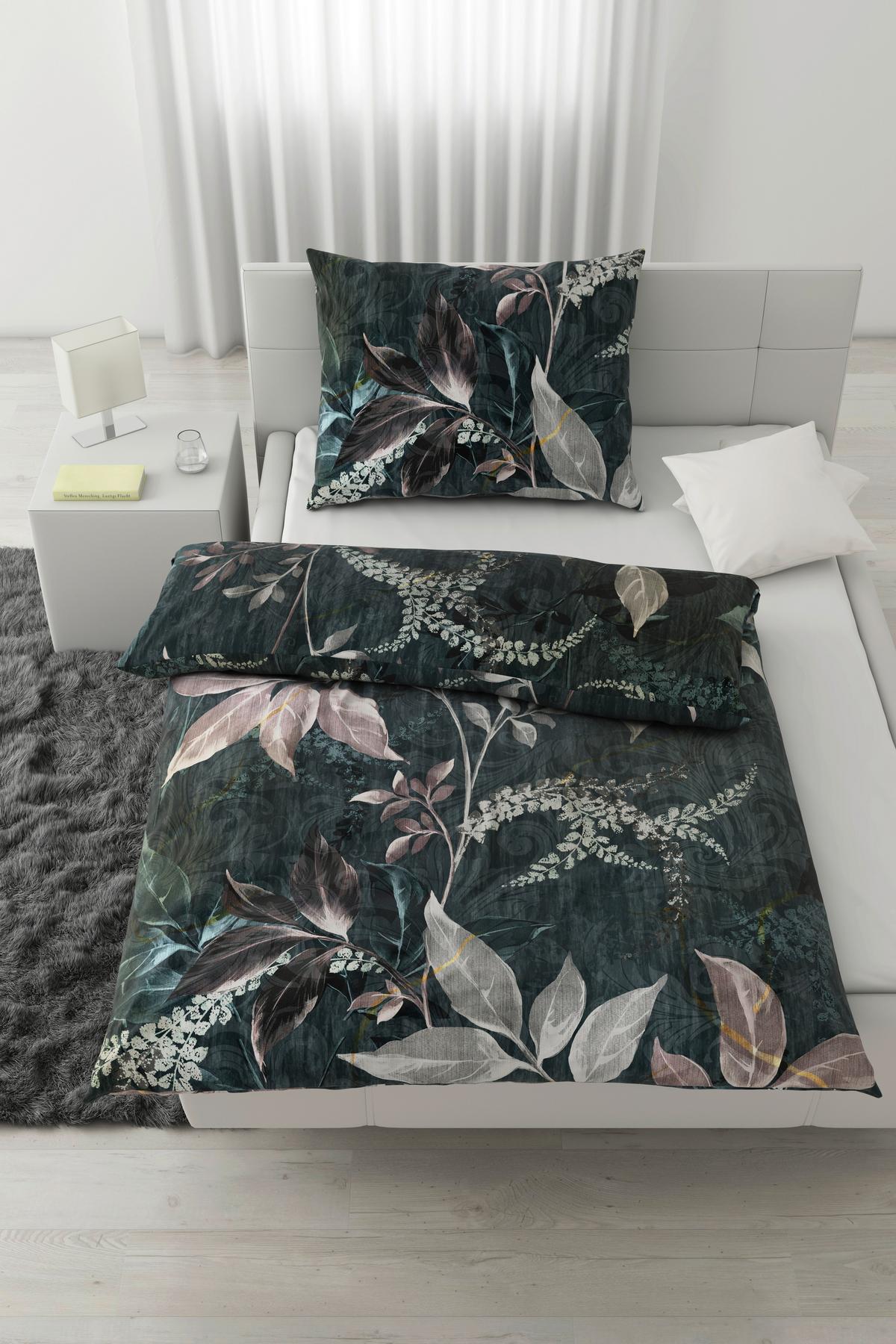 Ágyneműhuzat-garnitúra Chiara - antracit, Konventionell, textil (140/200cm) - Modern Living