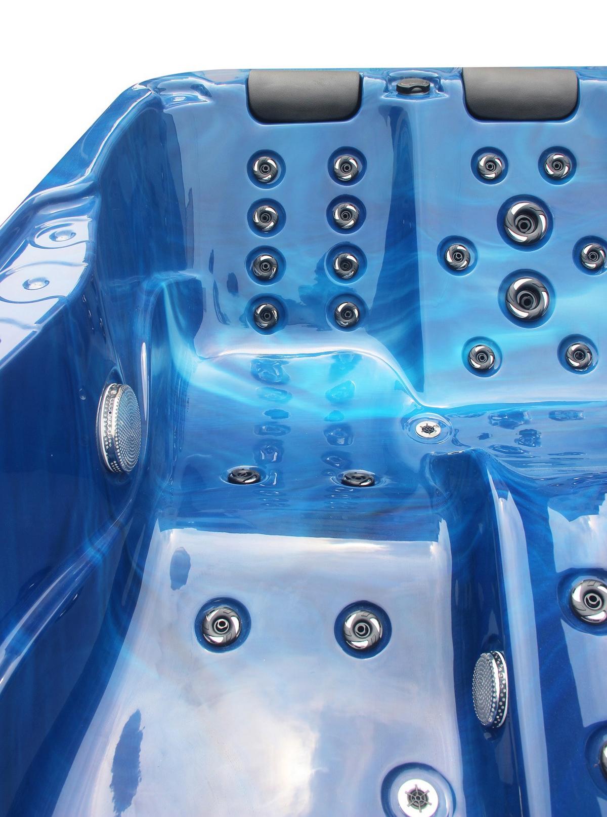 Jacuzzi Thermotetővel Modena - kék, műanyag/fém (205/70/130cm) - Sanotechnik