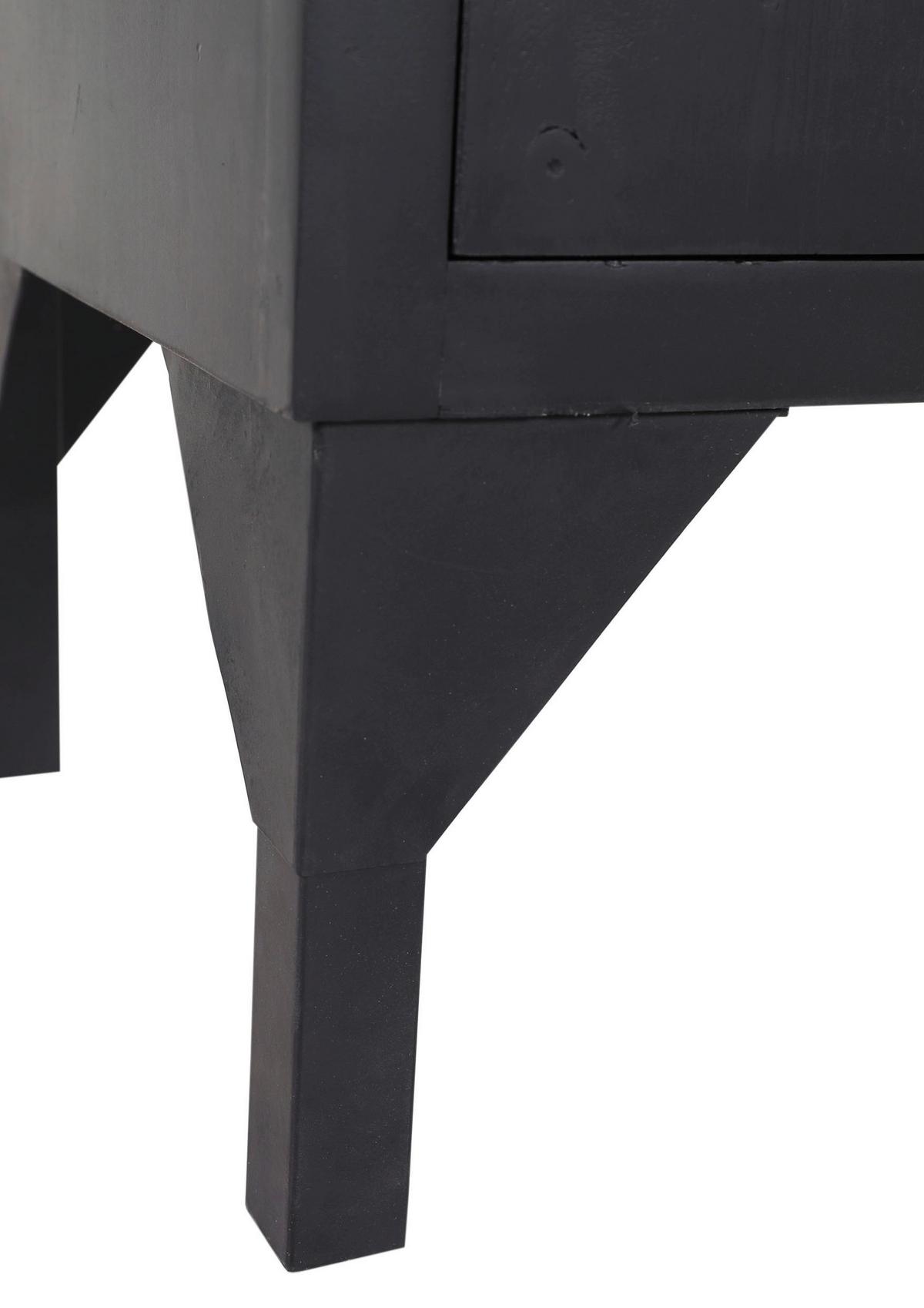 KOMODA POTPOURRI - beżowy/czarny, Konventionell, metal/drewno (95/95/39cm) - Livetastic