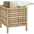 Wäschekorb In Wallnuss Massiv - Holz (47/54/47cm) - MÖMAX modern living