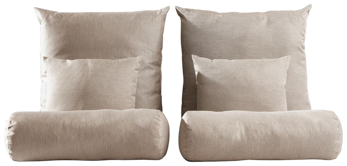 ZESTAW PODUSZEK ZUBER - beżowy, Design, tkanina - Carryhome