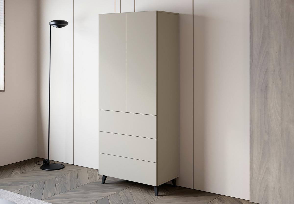 Comodă înaltă PHUKET - cașmir, Design, material pe bază de lemn (70/170/39cm) - P & B