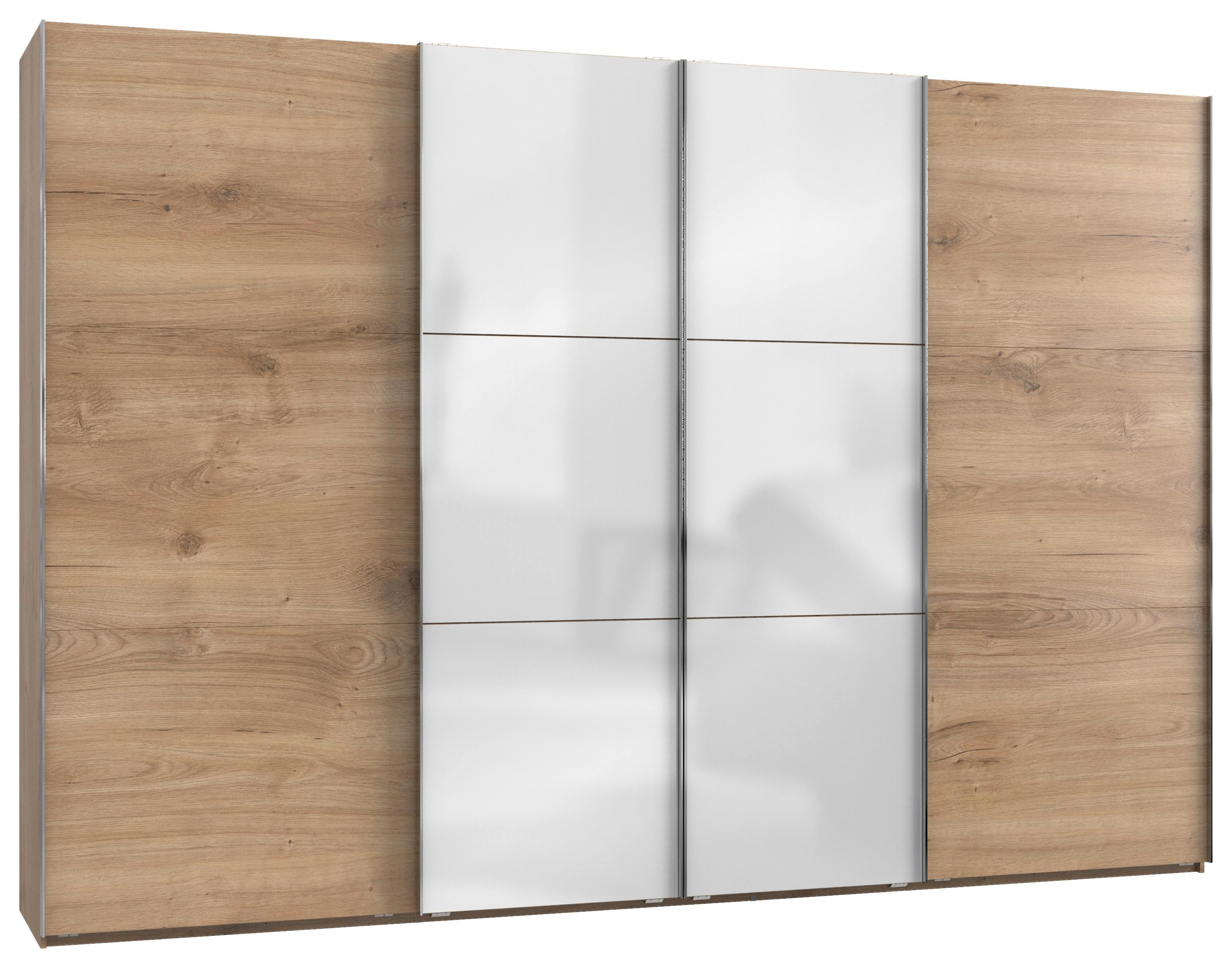 Ormar  S Kliznim Vratima Level 36c - bijela/boje hrasta, Moderno, drvni materijal (350/236/65cm) - Modern Living