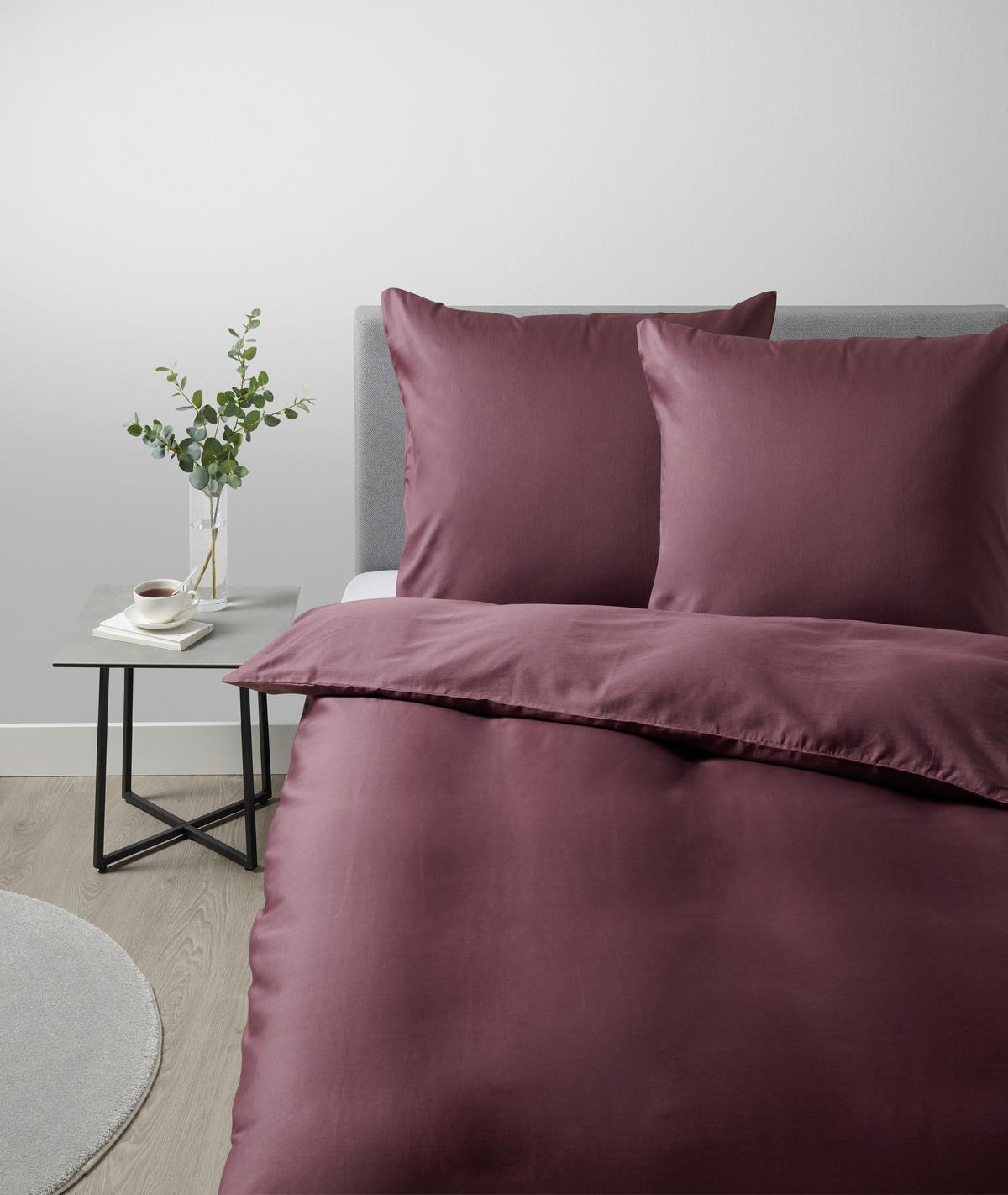 Bettwäsche Alex Uni ca. 135x200cm - Beere, MODERN, Textil (135/200cm) - Premium Living