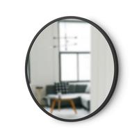 LUSTRO ŚCIENNE 1013756-040 - czarny, Design, tworzywo sztuczne/szkło (46/46/3cm) - Umbra