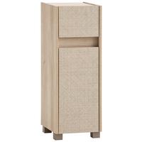 Midischrank Sander Eiche/Beige - Eichefarben/Beige, MODERN, Holzwerkstoff/Kunststoff (30,2/84,8/33cm) - MID.YOU