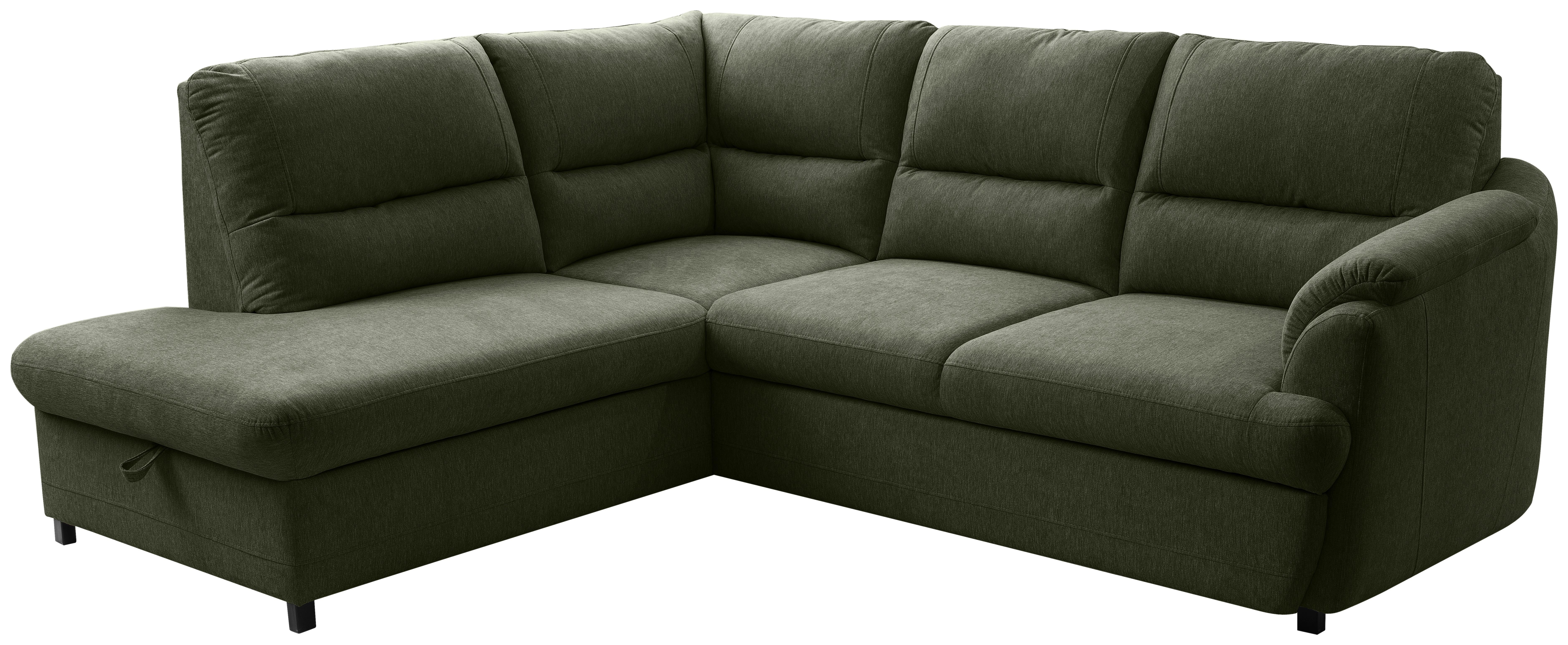 Kutna Garnitura Gusto - zelena/crna, Basics, tekstil/drvo (200/240cm) - Modern Living