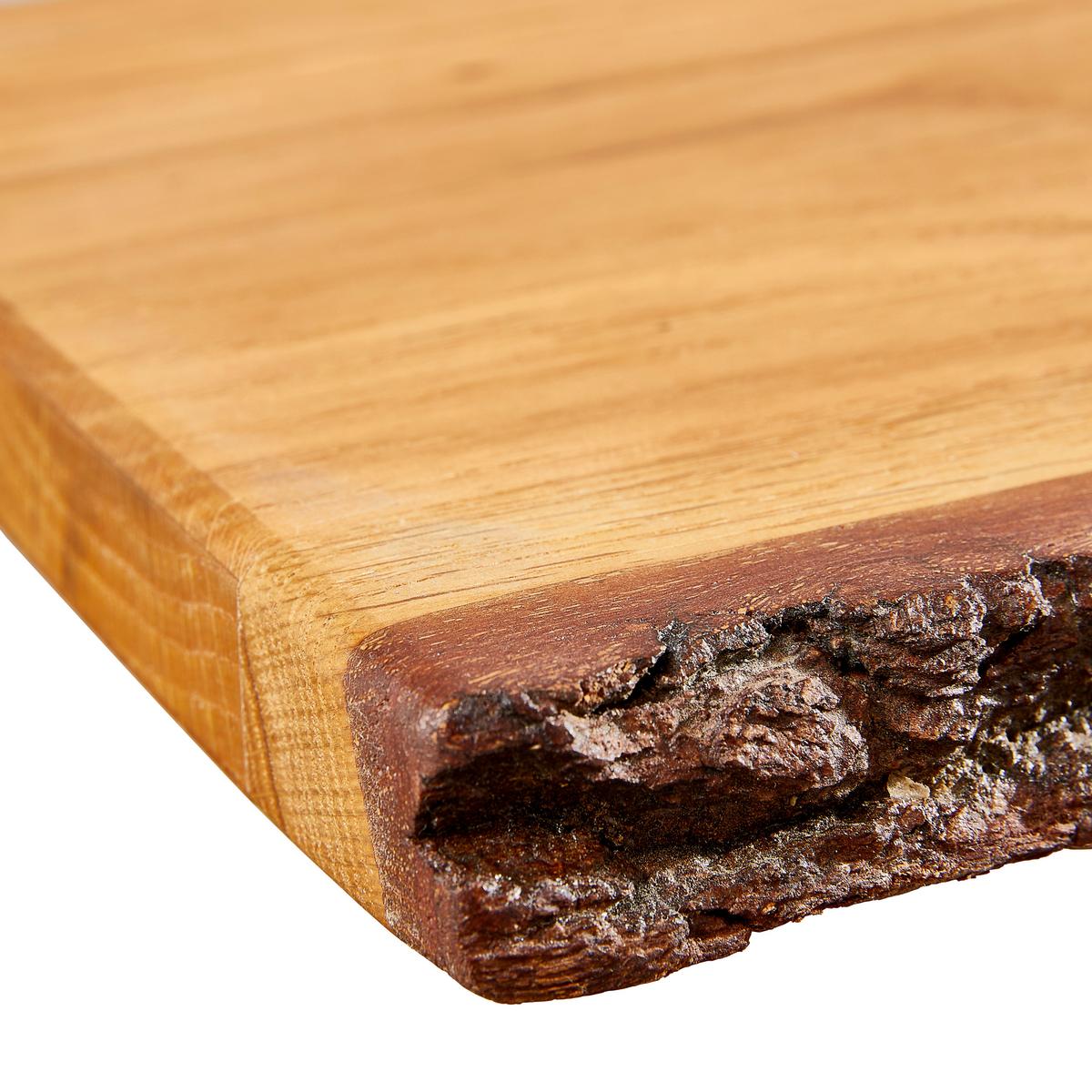 PÓŁKA ŚCIENNA WOODY - kolor dębowy, Basics, drewno (80/2,5/23cm) - Landscape