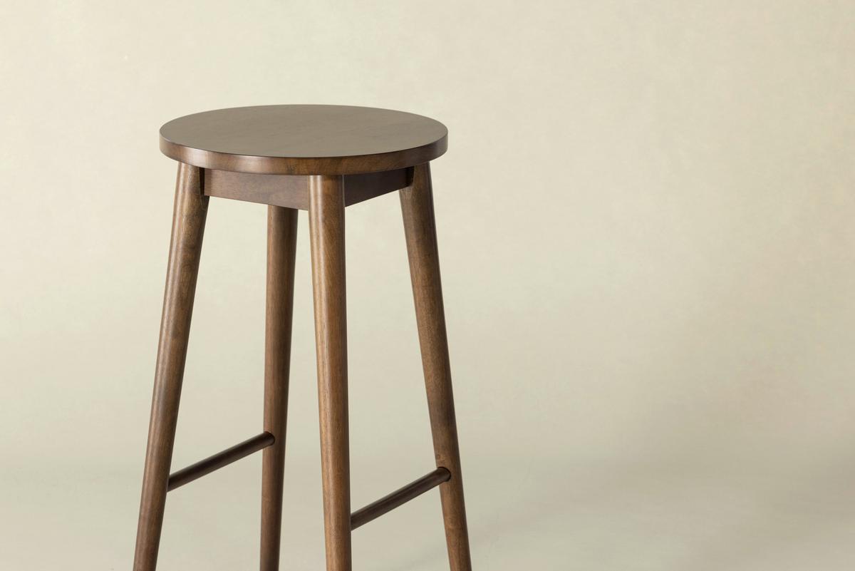 BARHOCKER-SET MOLLÖSAND - Braun, Design, Holz (36/75/36cm) - Livetastic