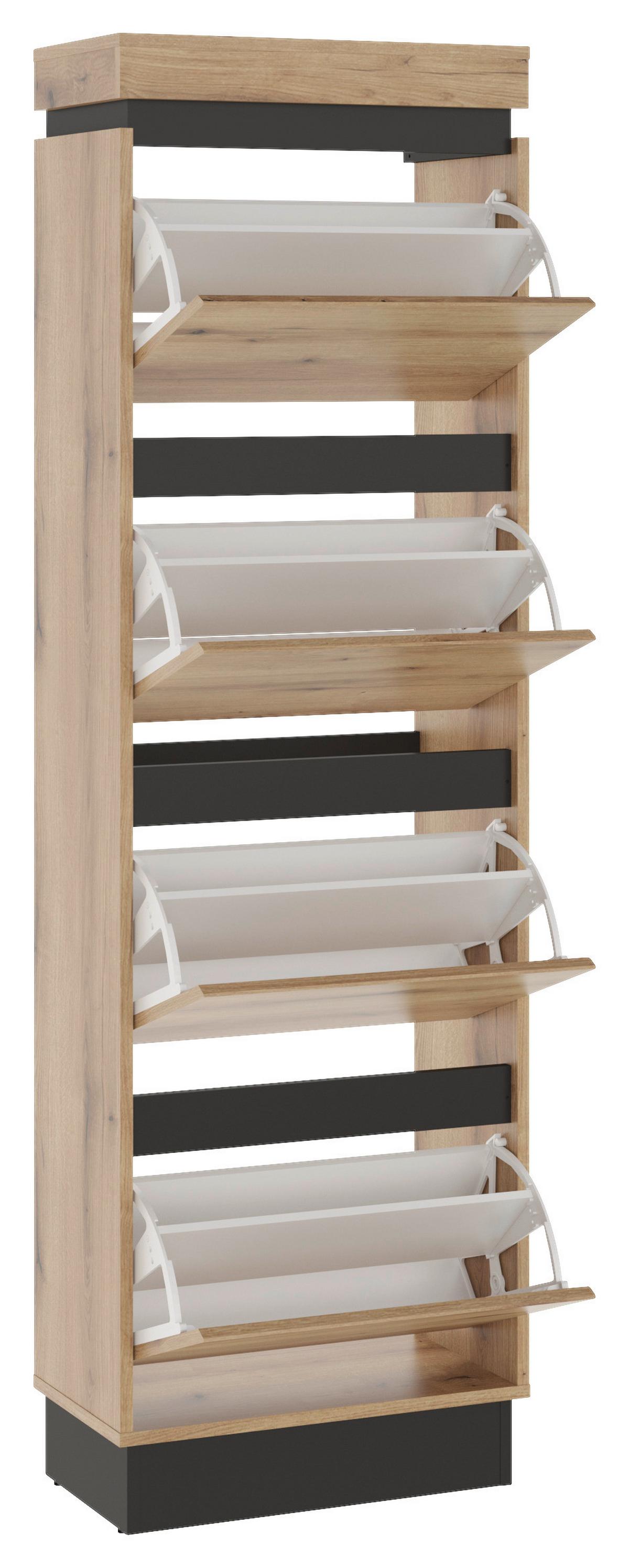 Dulap pentru pantofi CORTE - Trend, material pe bază de lemn (53,8/175,8/28,5cm) - Modern Living