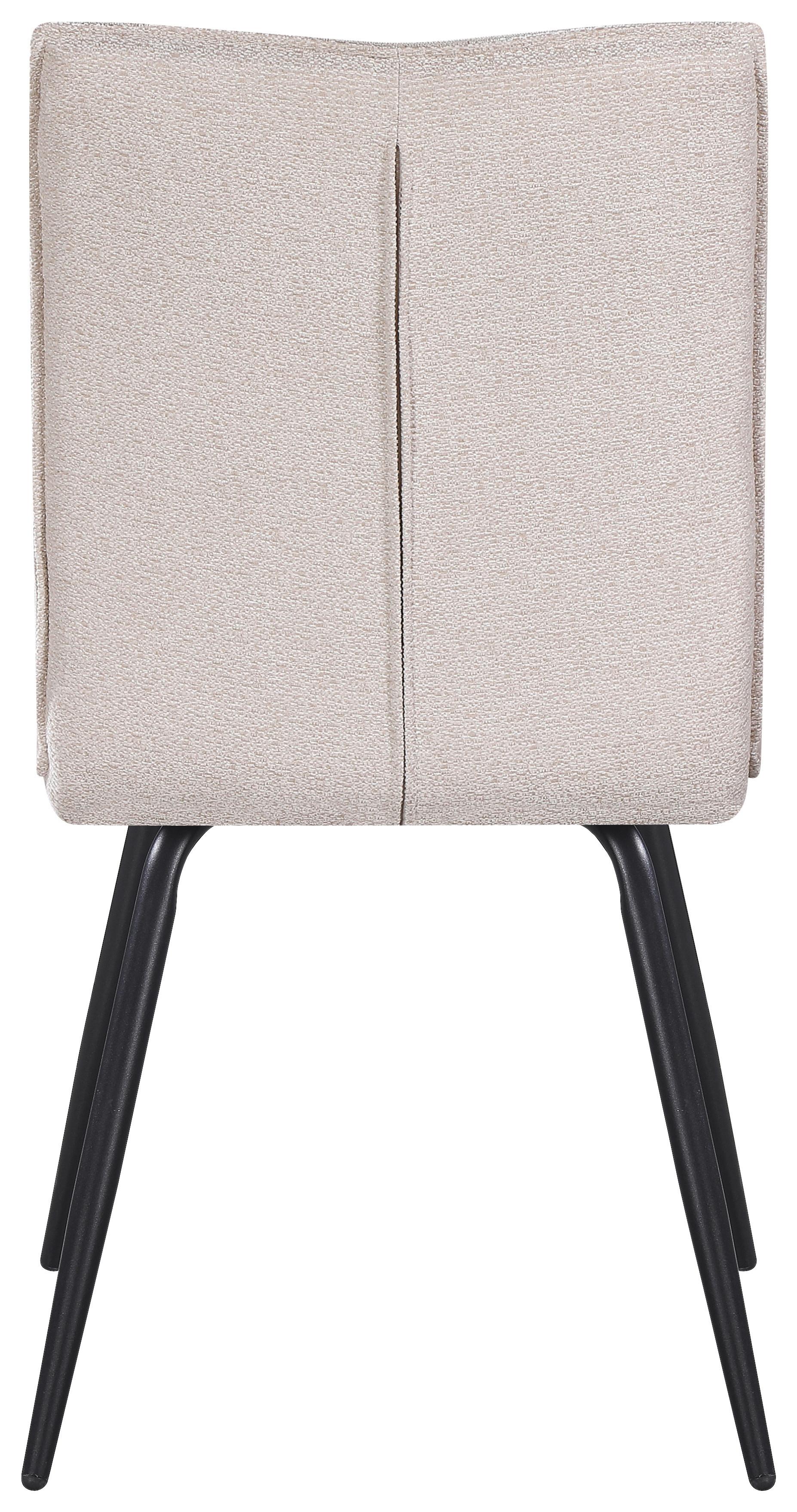 STOL NOVA - beige/svart, Modern, metall/textil (47/88/63cm) - Mömax
