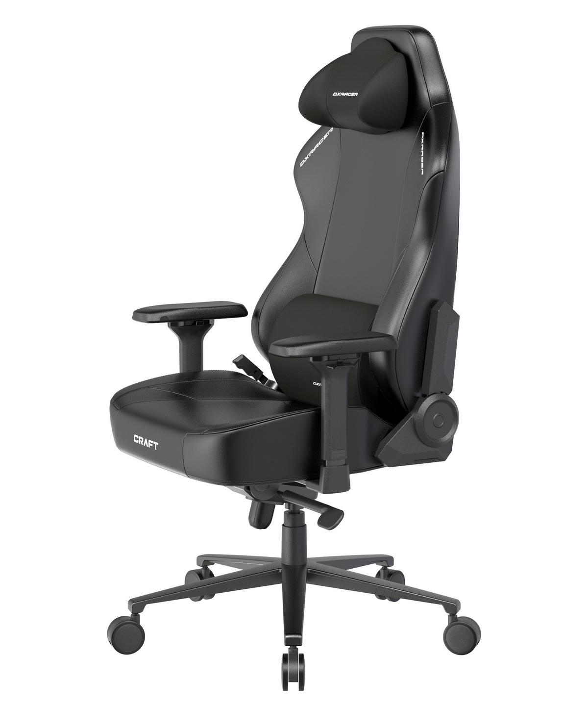 Gamingstuhl Craft Schwarz - Schwarz, KONVENTIONELL, Textil/Metall (70/132/70cm) - Dxracer
