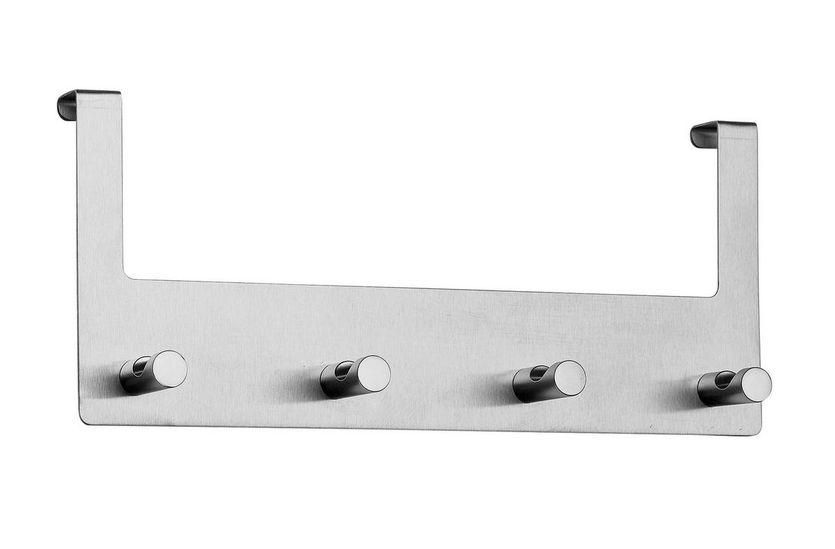 Türgarderobe Edelstahlfarben - Edelstahlfarben, Metall (32/11,5/4cm) - Mömax