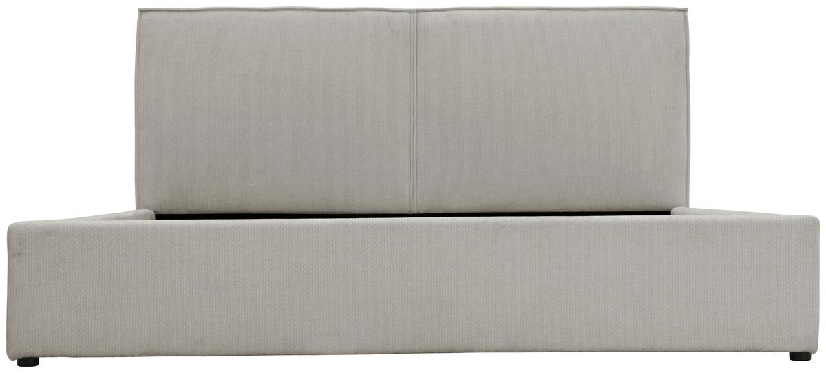 Oblazinjena Postelja Lino, Siva, 180x200cm - siva/črna, Design, kovina/umetna masa (195/105/222cm) - Livetastic