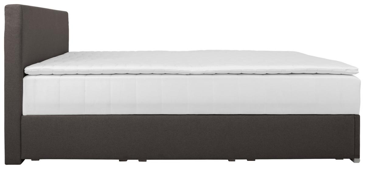 Tapecirani Krevet Cosi - boje kroma/antracit, Konvencionalno, drvo/metal (140/200cm)