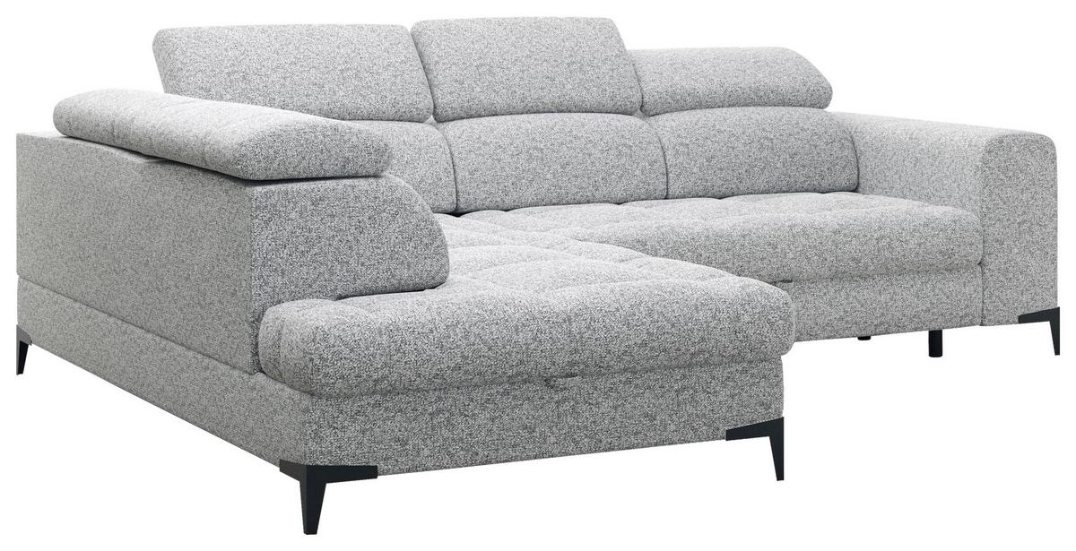 Sarokkanapé Mason - világosszürke/krémszínű, Modern, műanyag/faalapú anyag (211/271cm) - Modern Living