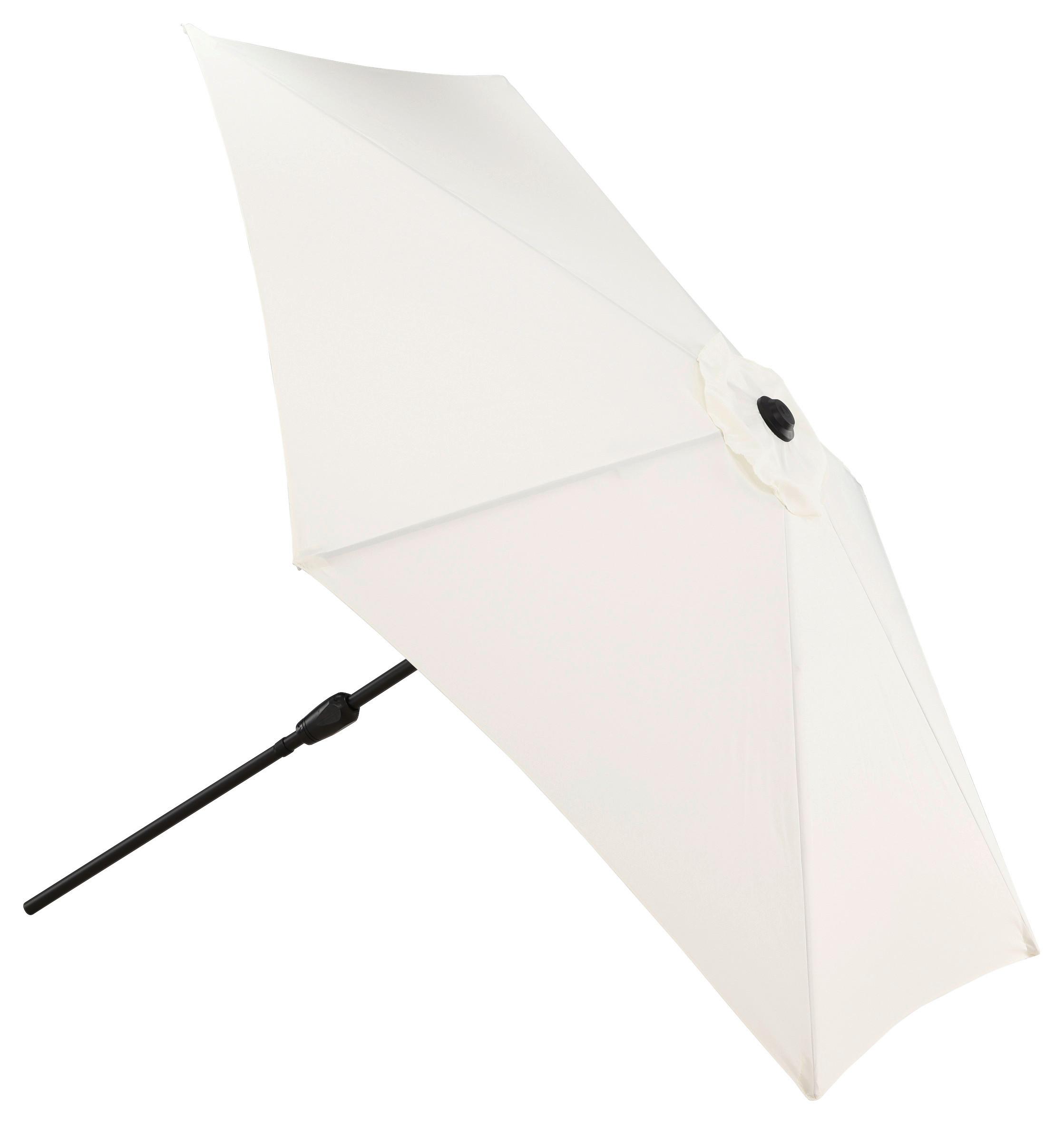 SONNENSCHIRM LEEDS - Ecru/Grau, KONVENTIONELL, Textil/Metall (300/300cm) - Gardenson