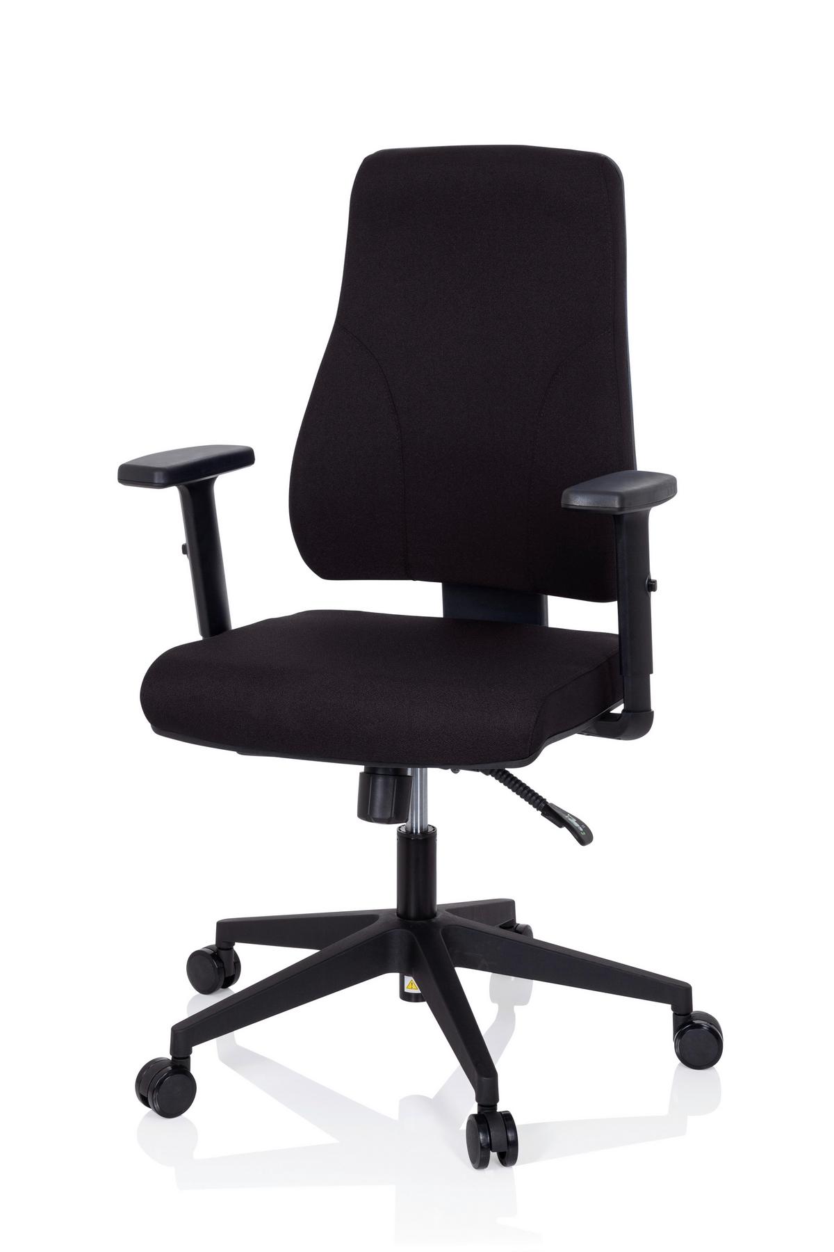 Pisarniški Stol Mathes, Črna - črna, Moderno, umetna masa/tekstil (65/113/60cm) - MID.YOU