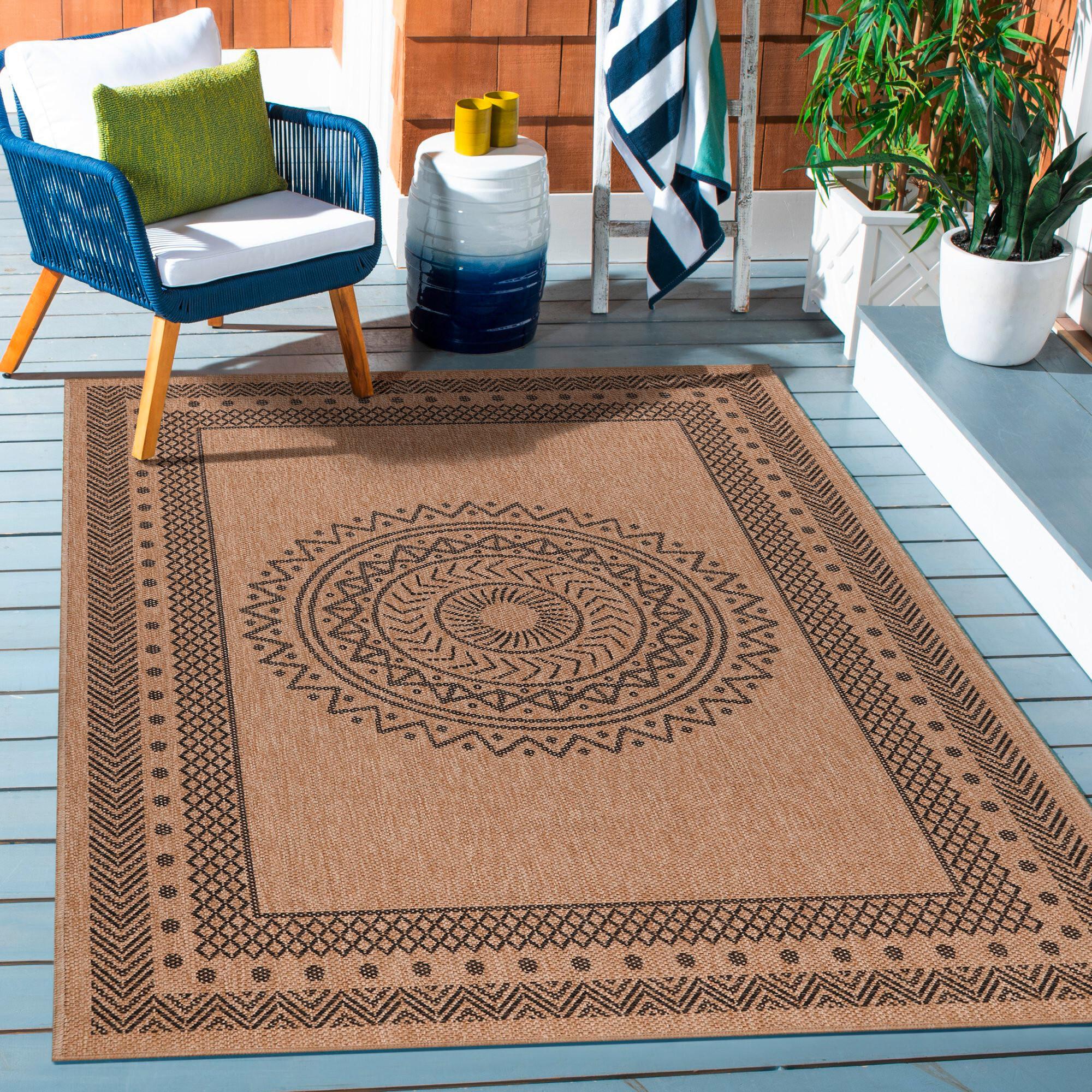 Outdoorteppich Dhaka Beige ca. 140x200cm - Beige, Basics, Textil (140/200cm) - Novel