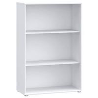 REGAŁ TEMPRA 2 - biały/kolor aluminiowy, Design, materiał drewnopochodny (73,7/111,1/34,8cm)