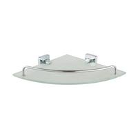 Üveg Sarokpolc Solo - Konventionell, Üveg/fém (34/4,5/24cm)