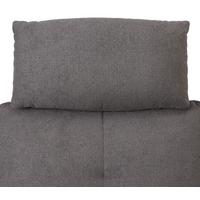 Nackenstütze in Grau - Dunkelgrau, Textil/Metall (52cm) - Premium Living