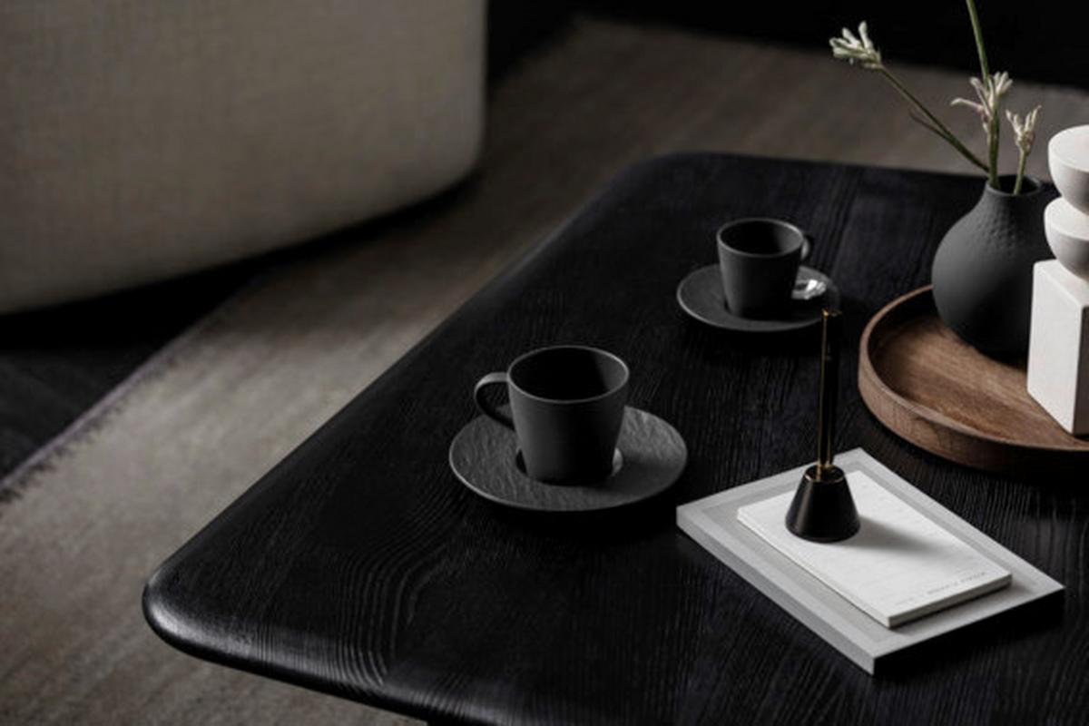 FILIŻANKA DO KAWY 10-4239-1300 VILLEROY & BOCH - czarny, Design, ceramika (220ml) - Villeroy & Boch