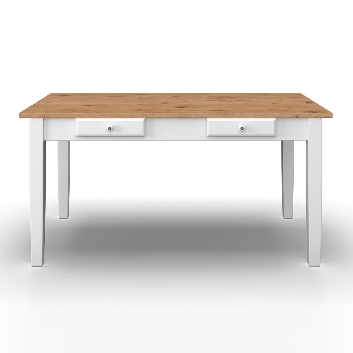 ESSTISCH CAMDEN - Weiss/Kieferfarben, Modern, Holz/Holzwerkstoff (160/79/90cm) - Bessagi Home