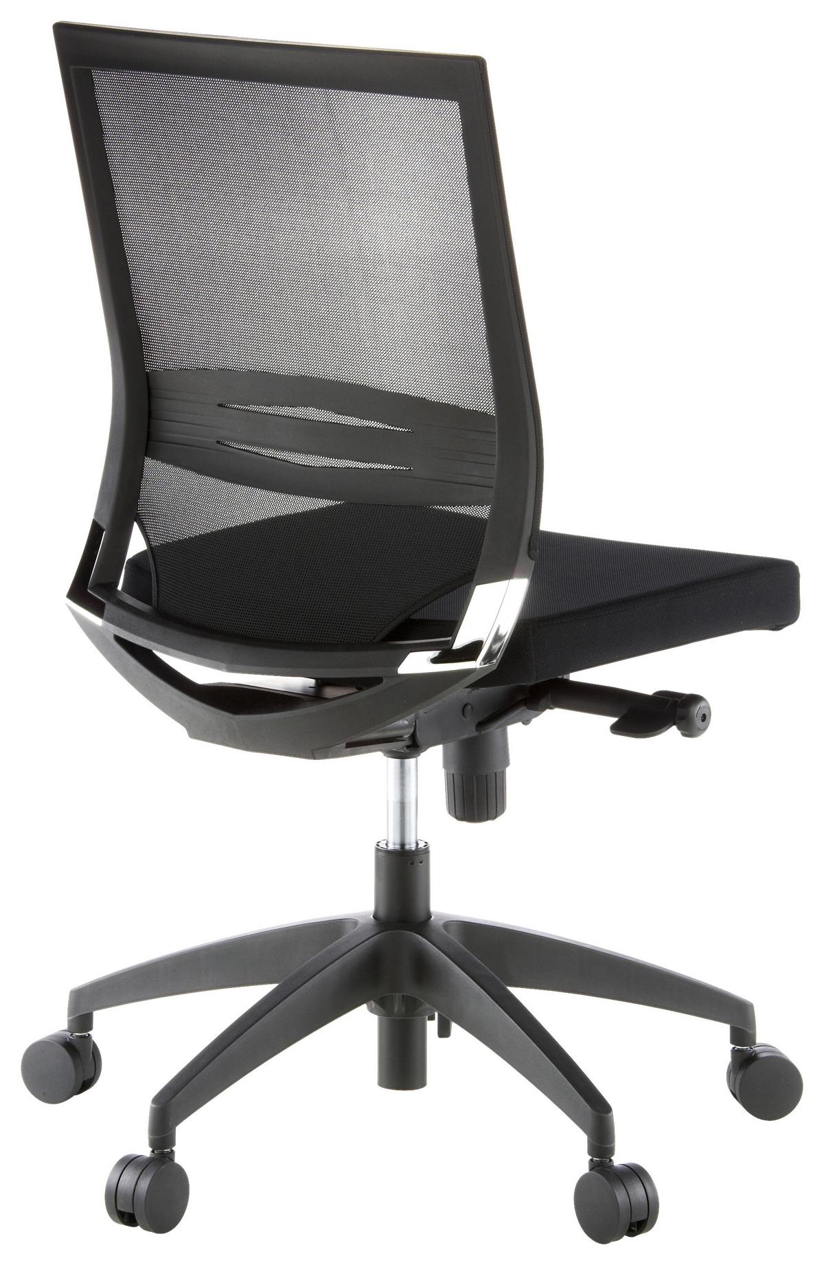 Pisarniški Stol Porto Eco, Črna - črna, Moderno, umetna masa/tekstil (49/108/44cm) - MID.YOU