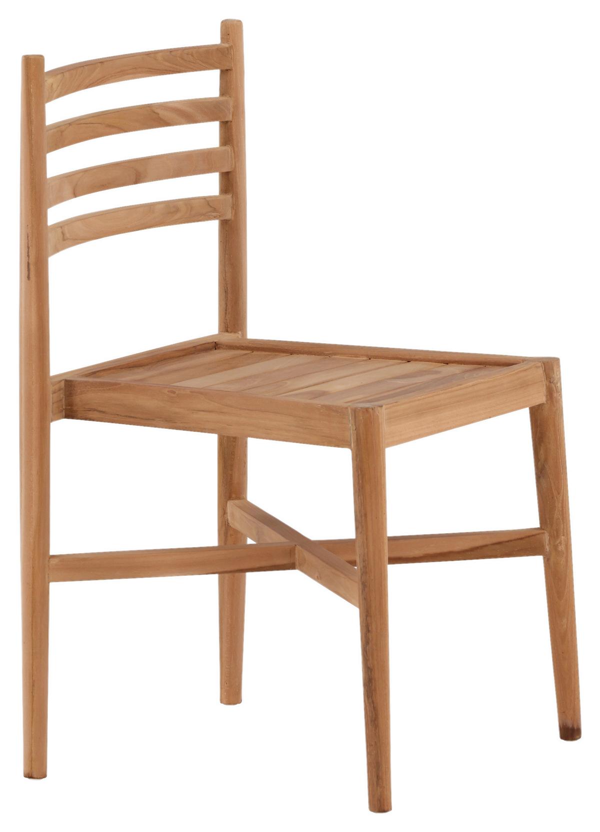 Stapelsessel Kenya ca. 50x81x52 cm Teakholz - Teakfarben, KONVENTIONELL, Holz (50/81/52cm) - Gardenson