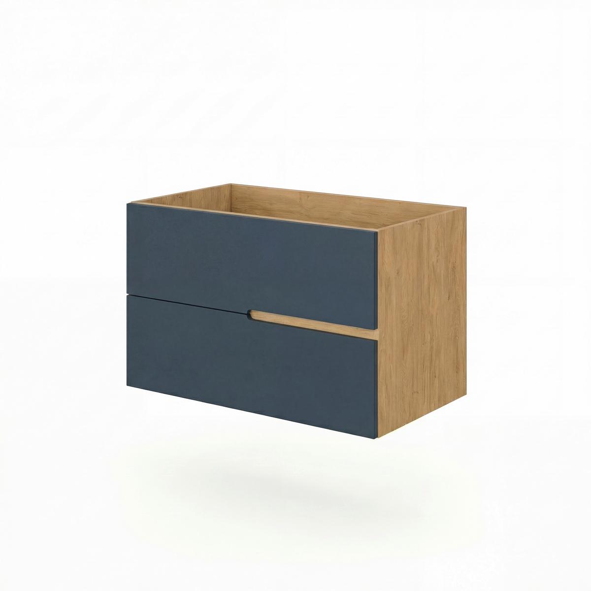 Element Ispod Umivaonika Eva - plava/divlji hrast, Moderno, drvni materijal (80/51/46cm)