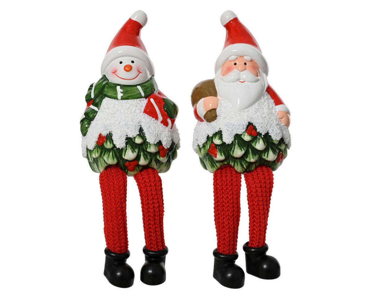 Moș Crăciun Nicholas - multicolor, Basics, ceramică (7/7/11cm)